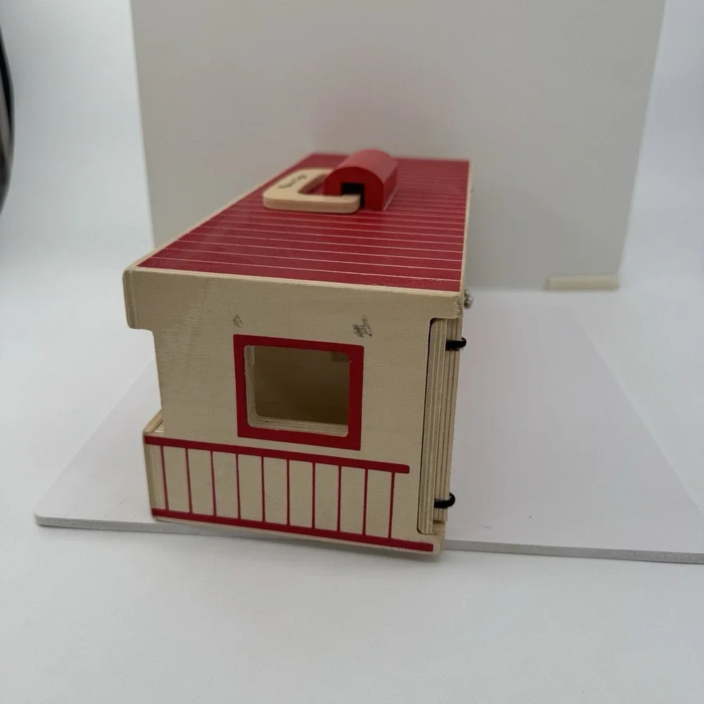 Melissa & Doug Take Along Show‎ Horse Stable Set Wood Barn Horses Play Set